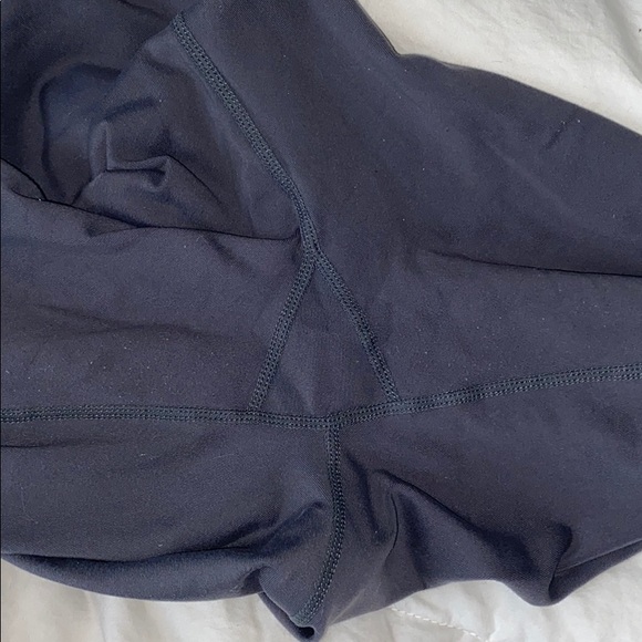 Ya Los Angeles Grey Leggings w/ Green Stripe - Picture 4 of 6